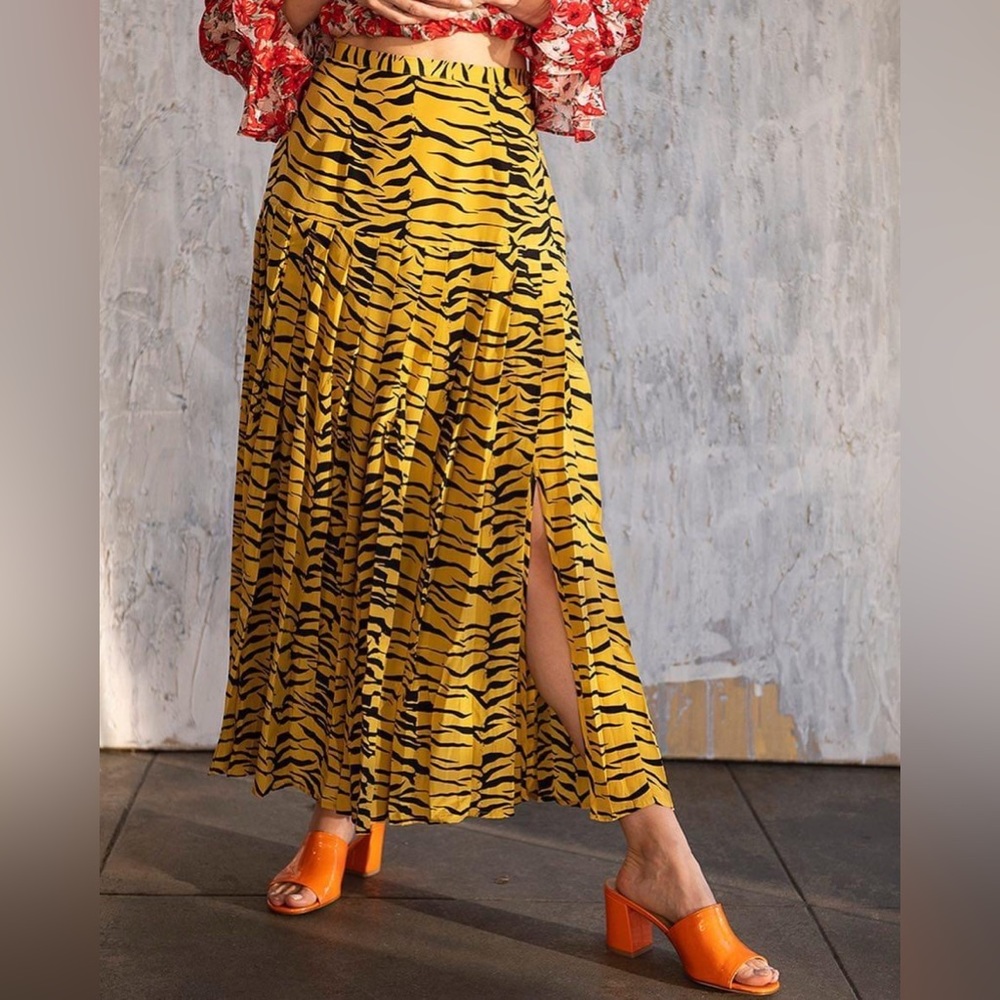 Rixo Tina silk skirt, size M